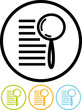 Web search vector icon