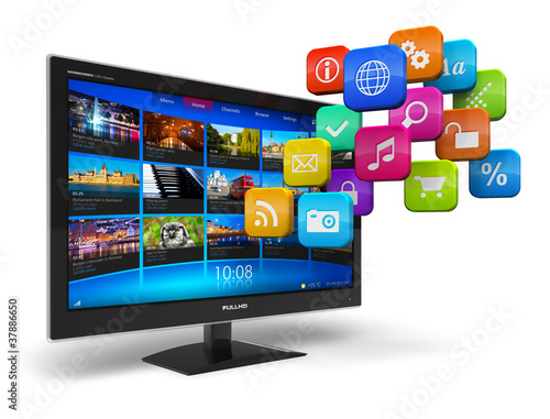 Illustration: Internet television concept Internet television concept