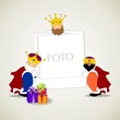 REYES MAGOS CON FOTO
