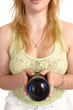 Woman with lens.