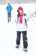 Snowshoeing winter hiking