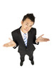 businessman shrugging
