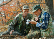 Rangers in autumn forest 1 Rangers in autumn forest 1