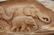 Elephant made from wood, Thailand Elephant made from wood, Thailand