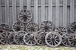 Wooden carriage wheels