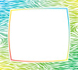 vector colorful frame with abstract zebra skin texture