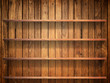 Wood shelf on wood wall Wood shelf on wood wall