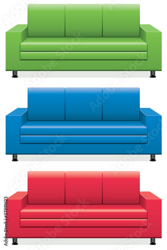Vector: vector colorful sofas vector colorful sofas