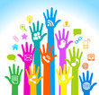 Social media hands