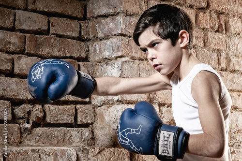 Photo: kid boxing kid boxing