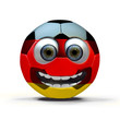 Illustration: Friendly soccer ball - Germany - Friendly soccer ball - Germany -
