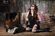 Fairy With Loupe Glasses Looks Up