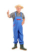 Senior Smiling Farmer Giving A...