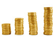 Uptrend gold coins
