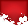 Hearts. Valentine's day card