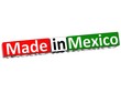 3D Made in Mexico over white background
