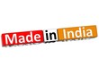 3D Made in India over white background