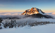 Roszutec peak in sunset - Slovakia mountain Fatra