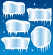 Frozen winter banners collection. Frozen winter banners collection.