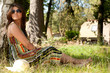 Woman in nature enjoying her free time Woman in nature enjoying her free time