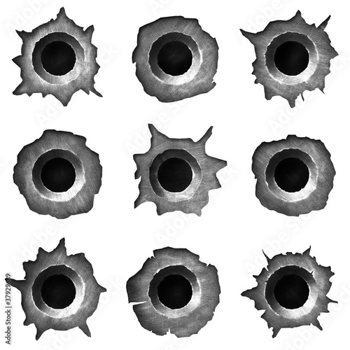 Photo: Bullet holes Bullet holes