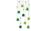 Cute card with four-leaf clover