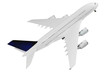 Modern airplane  on white.