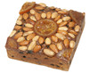 Dundee cake isolated on white