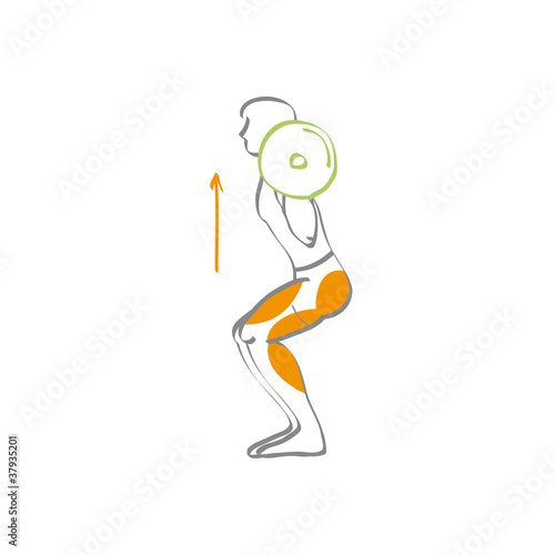 Vektor: Fitness: Beine Fitness: Beine