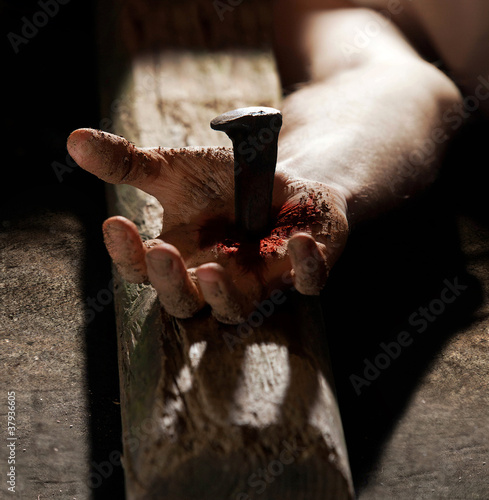 Photo: Nailed to the cross Nailed to the cross