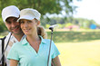 Golfer couple Golfer couple