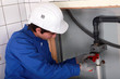 plumber at work