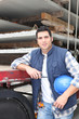foreman posing in construction site