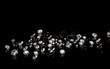 Photo: Diamonds on black background Diamonds on black background