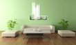 3d render modern living room