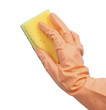 Photo: Cleaning with glove Cleaning with glove
