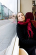 femme dans le tram