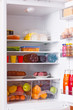 refrigerator with food