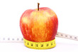 Apfel Elstar mit Maßband