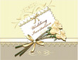 Wedding Invitation in gold colors