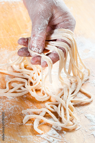Photo: Homemade spaghetti Homemade spaghetti