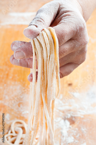 Photo: Homemade spaghetti Homemade spaghetti