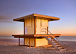 Lifeguard house in Hollywood Beach Florida