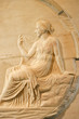 Marble relief of roman woman