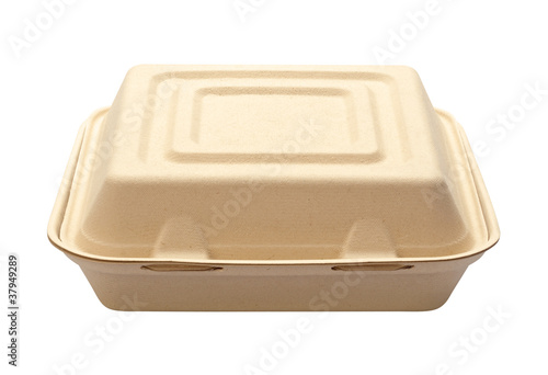Photo: Take Out Box isolated on white Take Out Box isolated on white