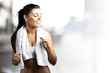 young woman running young woman running