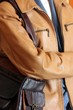 veste et sac de cuir