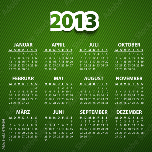 Illustration: Kalender 2013 Kalender 2013
