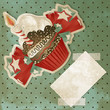 Vector: Dolcetto di compleanno vintage - Vintage Birthday Cupcake Dolcetto di compleanno vintage - Vintage Birthday Cupcake