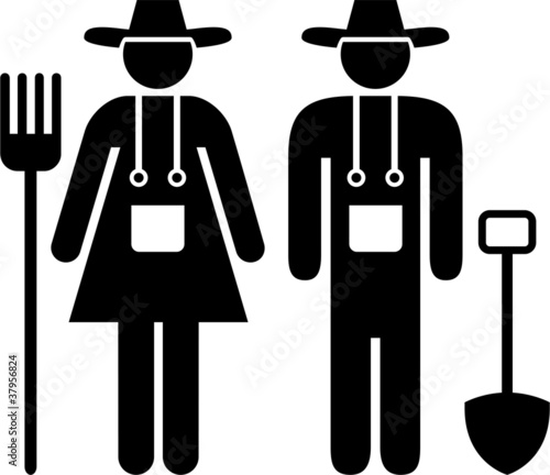 Vector: farmer pictogram farmer pictogram